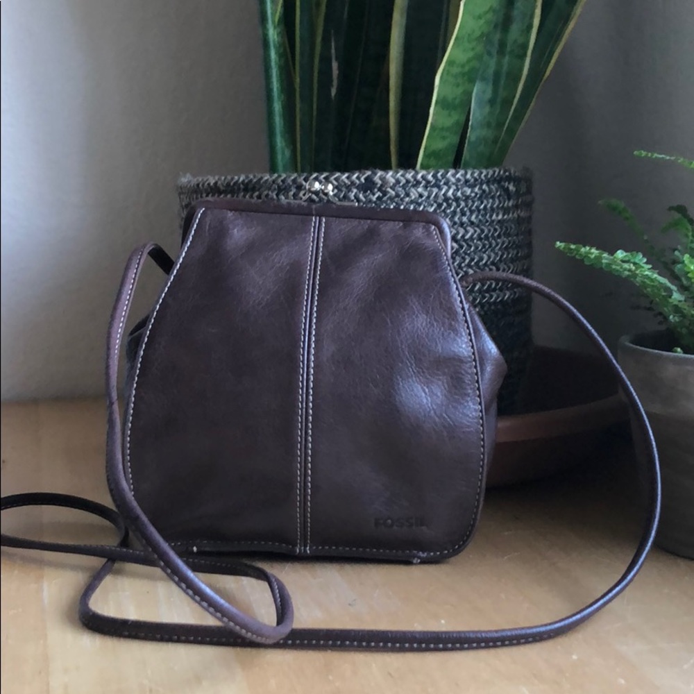 fossil Crossbody Bag with Clasp